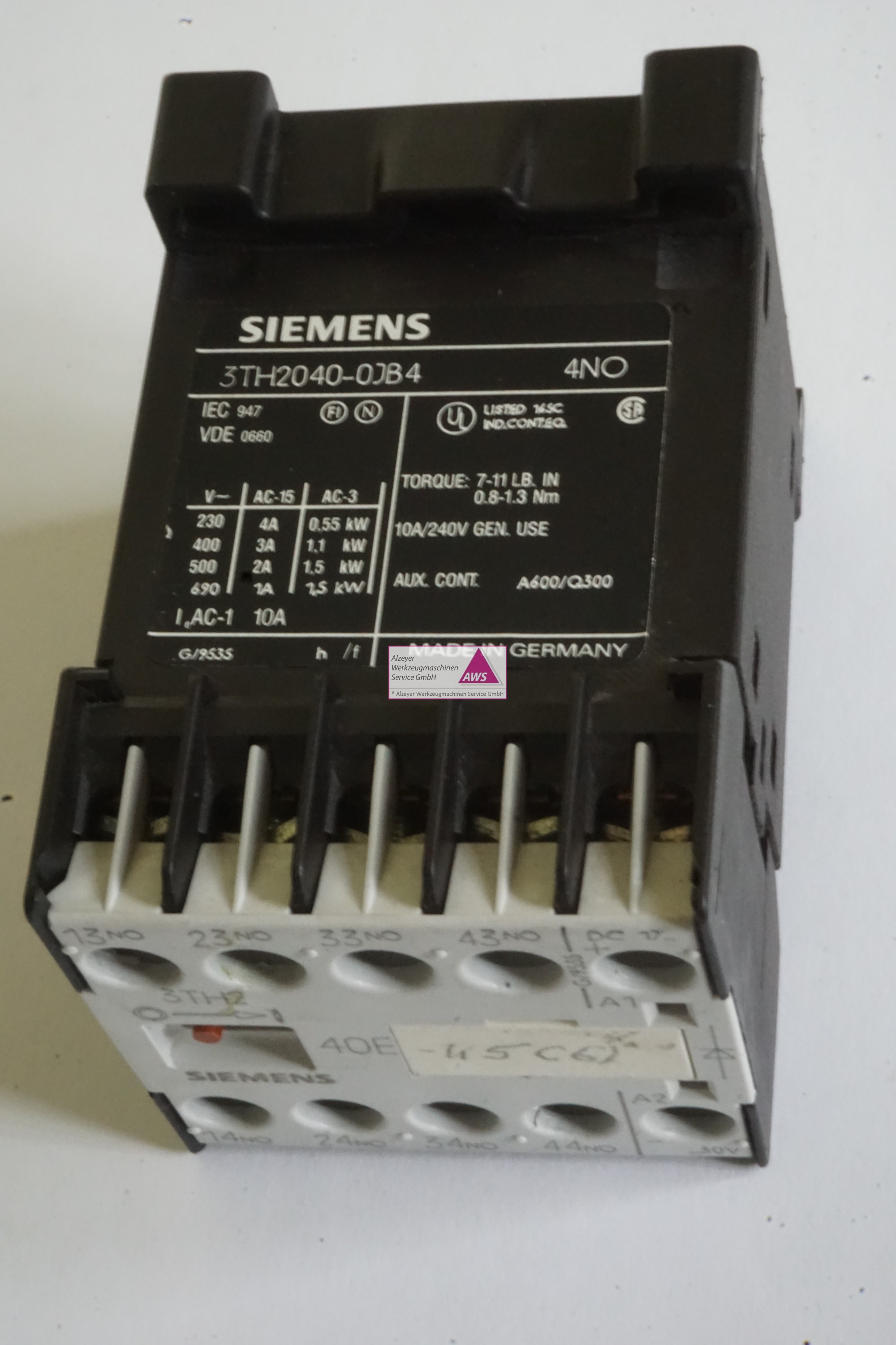Schütz Siemens 3TH2040