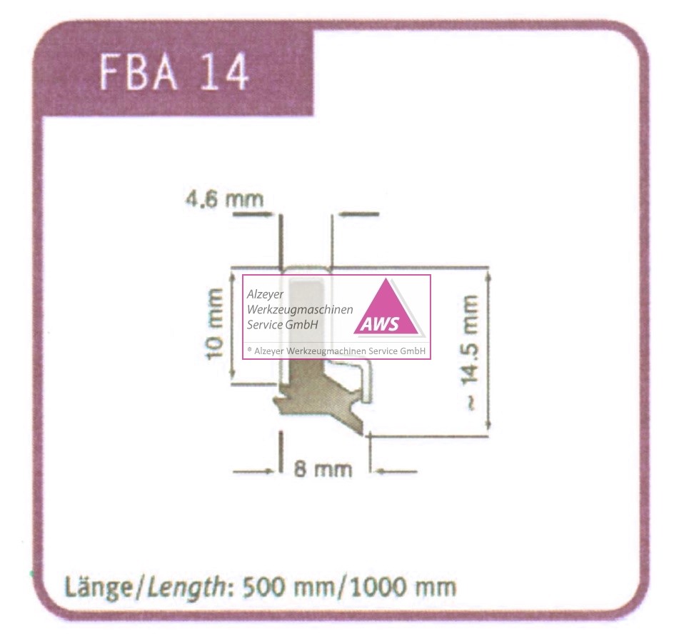 Abstreifer FBA 14  500mm lang