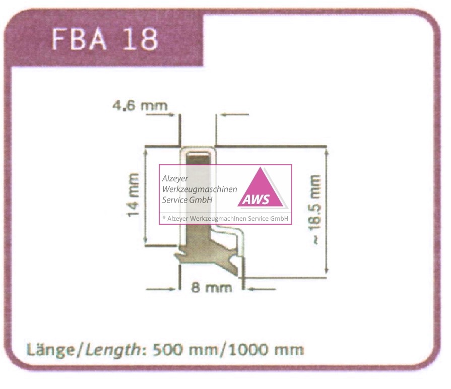 Abstreifer FBA 18  500mm lang