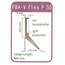 Abstreifer FBA-V flex P 30  800mm lang