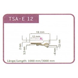 Stahlträger für Abstreifer TSA - E12  1000mm lang