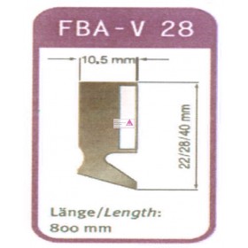 Abstreifer FBA-V 28 800mm lang