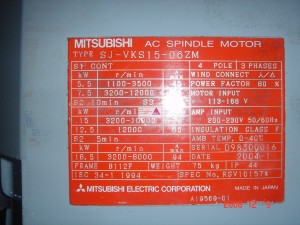 Spindelmotor Mitsubishi SJ-VKS15-06ZM