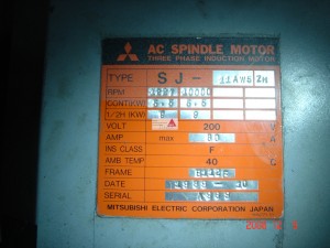 Spindelmotor Mitsubishi SJ-11 AW5 ZM mit Z-Phase