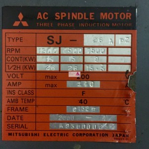 Spindelmotor Mitsubishi SJ-26 A PZ