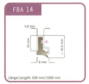 Abstreifer FBA 14  500mm lang