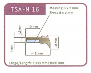 Abstreifergummi SW 16 für TSA - M 16