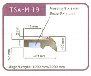 Abstreifergummi SW 19 für TSA - M 19
